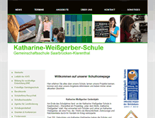 Tablet Screenshot of katharine-weissgerber-schule.de